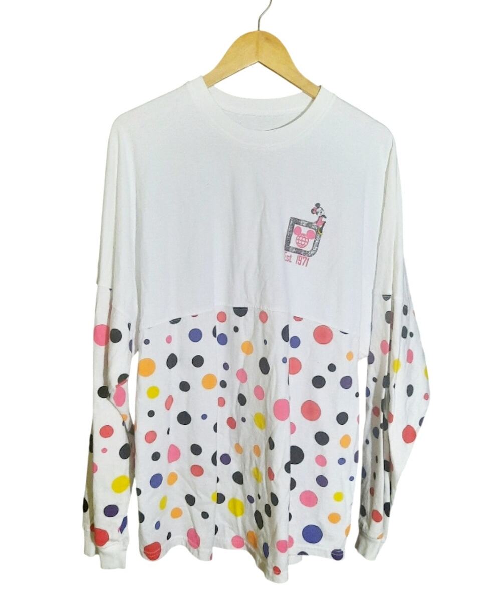 Walt Disney World Minnie Mouse Rock The Dots Spirit Jersey Size XL